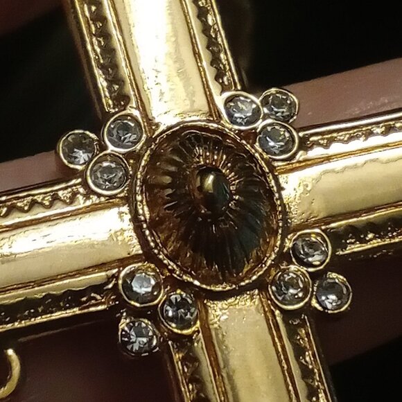 Givenchy Vintage LARGE Crystal Cross Necklace RARE Collector Piece - Picture 8 of 16